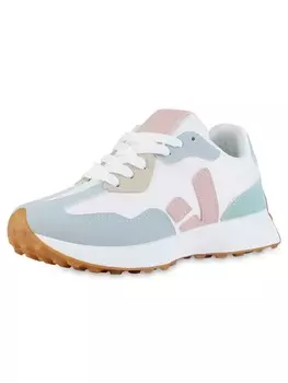 Кроссовки на шнуровке VAN HILL, разноцветный