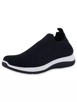 Кроссовки на шнуровке VAN HILL, темно-синий