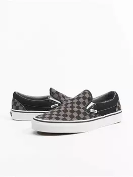 Кроссовки на шнуровке Vans, цвет black/pewter checkboard