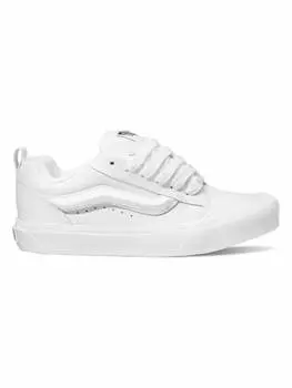 Кроссовки на шнуровке Vans Leder-Sneakers Knu Skool, белый