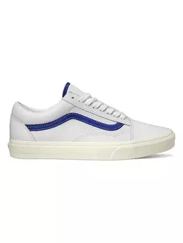 Кроссовки на шнуровке Vans Leder-Sneakers Old Skool, белый