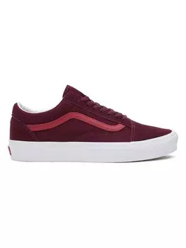 Кроссовки на шнуровке Vans Leder-Sneakers Old Skool, красный