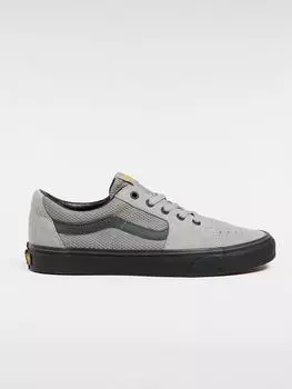 Кроссовки на шнуровке Vans Leder-Sneakers SK8-Low, серый