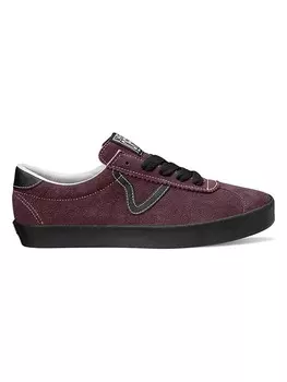 Кроссовки на шнуровке Vans Leder-Sneakers Sport Low, коричневый