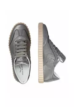 Кроссовки на шнуровке Voile Blanche, серебристого цвета