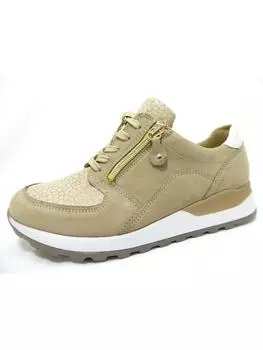 Кроссовки на шнуровке WALDLUFER, бежевый