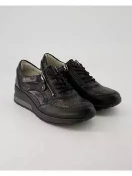 Кроссовки на шнуровке WALDLUFER, черный