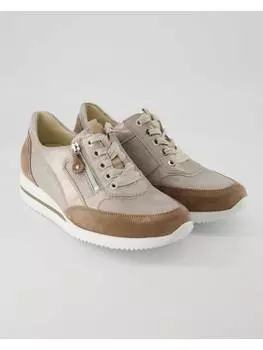 Кроссовки на шнуровке WALDLUFER, коричневый