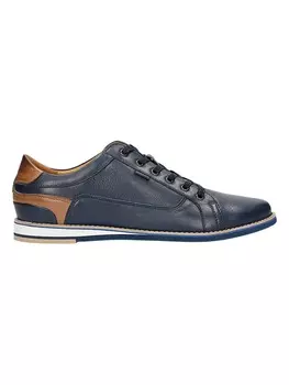 Кроссовки на шнуровке Wojas Leder-Sneakers, цвет Dunkelblau/Braun
