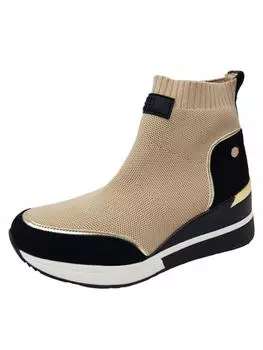 Кроссовки на шнуровке Xti, бежевый