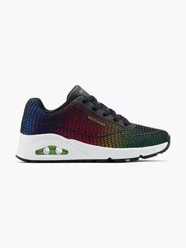 Кроссовки на танкетке UNO - ПРИВЛЕКАЮЩИЕ ВЗГЛЯД Skechers, черный