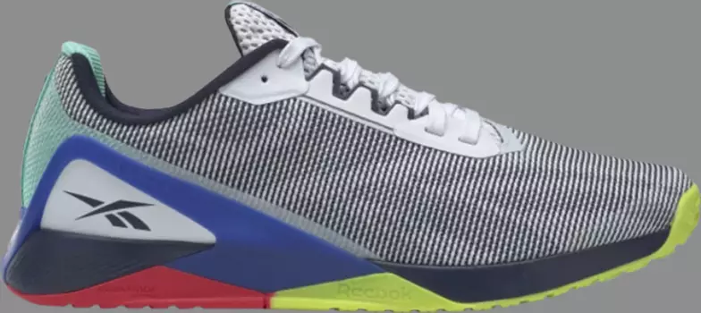 Кроссовки nano x1 grit 'white multi' Reebok, многоцветный