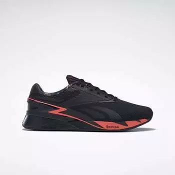 Кроссовки Nano X3 Reebok, цвет Core Black / Orange Flare / Pure Grey 3