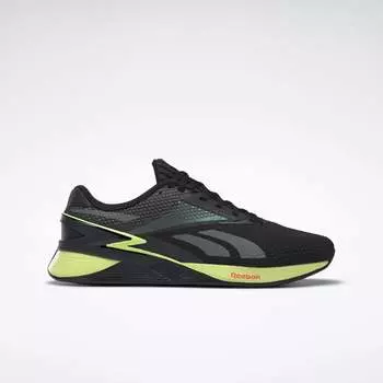 Кроссовки Nano X3 Reebok, цвет Core Black / Energy Glow / Smash Orange S23-R