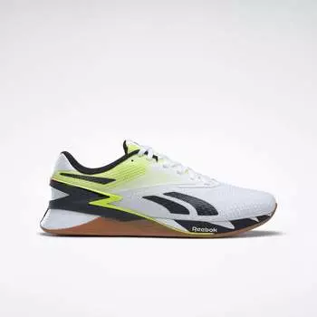Кроссовки Nano X3 Reebok, цвет Ftwr White / Orange Flare / Solar Acid Yellow