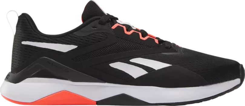 Кроссовки NanoFlex TR 2.0 'Black Orange Flare', черный