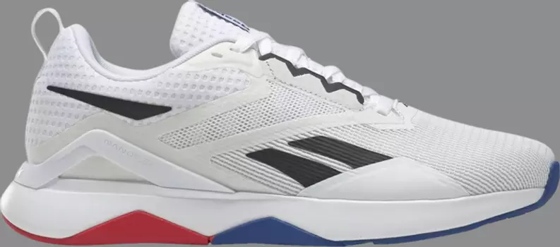 Кроссовки nanoflex v2 'white cold grey' Reebok, белый