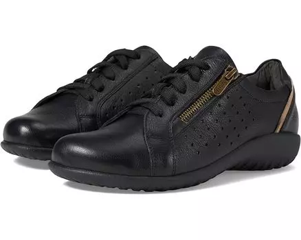 Кроссовки Naot Moko, цвет Soft Black Leather/Khaki Beige Leather