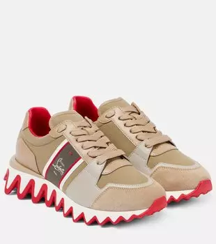 Кроссовки Nastroshark из кожи и парусины Christian Louboutin, Version Saharienne