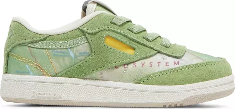 Кроссовки national geographic x club c toddler 'the great outdoors' Reebok, зеленый