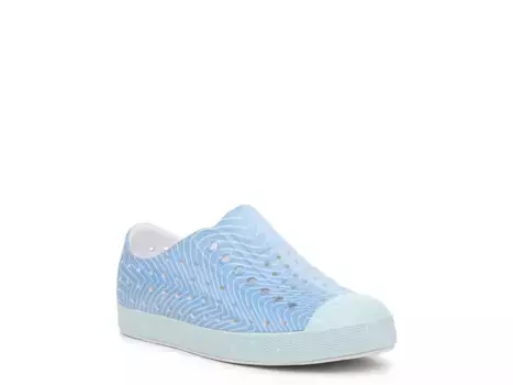 Кроссовки Native Jefferson Slip-On — детские, светло-голубой абстрактный принт