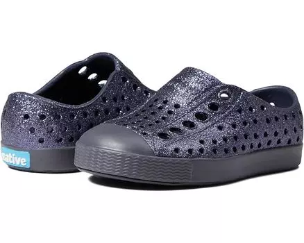 Кроссовки Native Shoes Jefferson Bling Glitter, цвет Onyx Bling/Onyx