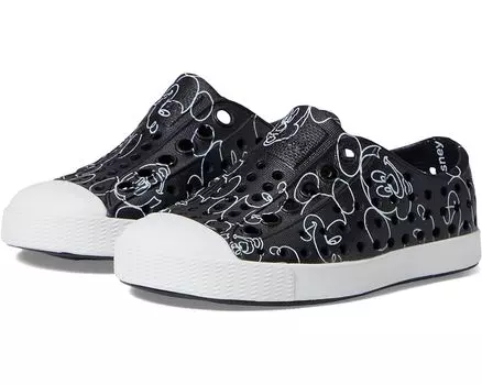 Кроссовки Native Shoes Jefferson Disney Print, цвет Jiffy Black/Shell White/Mickey Doodle All Over Print
