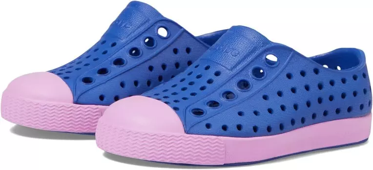 Кроссовки Native Shoes Kids Jefferson, цвет Adventure Blue/Chillberry Pink