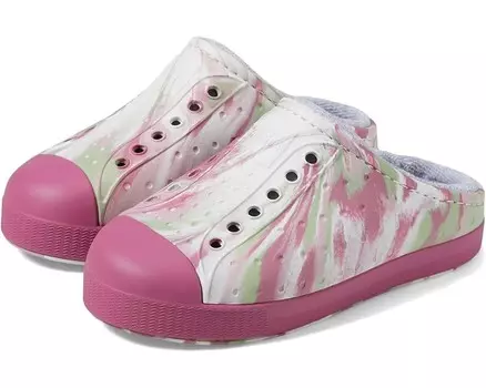 Кроссовки Native Shoes Kids Jefferson French Terry, цвет Twilight Pink Marble/Twilight Pink