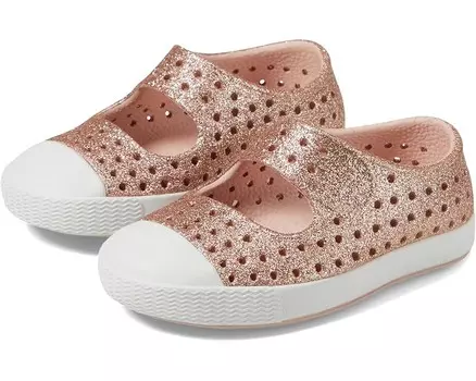 Кроссовки Native Shoes Kids Jefferson Juniper Bling, цвет Chameleon Bling/Shell White