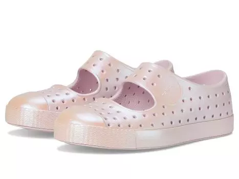 Кроссовки Native Shoes Kids Jefferson Juniper Iridescent, цвет Barely Pink/Barely Pink/All Over Shine