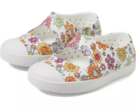 Кроссовки Native Shoes Kids Jefferson Juniper Print, цвет Shell White/Shell White/New Floral