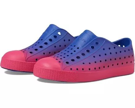 Кроссовки Native Shoes Kids Jefferson Sugarlite Ombre, цвет Adventure Blue/Radberry Pink/Adventure Radberry Ombre