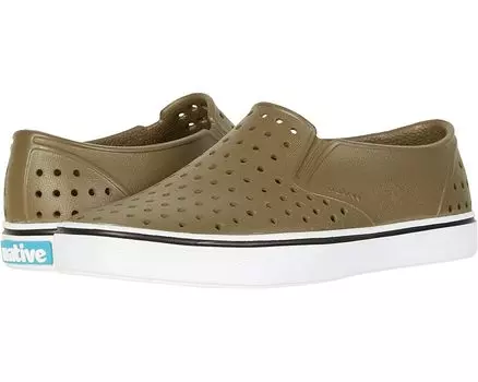 Кроссовки Native Shoes Miles, цвет Utili Green/Shell White