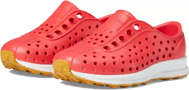 Кроссовки Native Shoes Robbie, цвет Hyper Red/Shell White/Mash Speckle Rubber