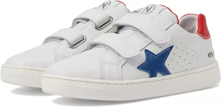 Кроссовки Naturino Pinn VL, цвет White/Azure/Red