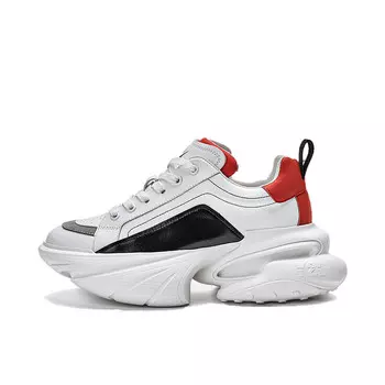 Кроссовки Nautica Chunky Sneakers Men Low-top White/red, белый/красный