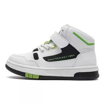 Кроссовки Nautica Kids Skateboarding Shoes Kids High-top White, белый