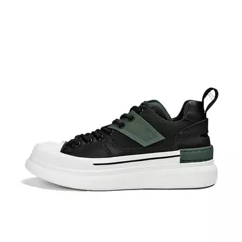 Кроссовки Nautica Skateboarding Shoes Men Low-top Black/green, черный/зеленый