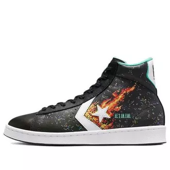 Кроссовки nba jam x pro leather high 'he's on fire!' Converse, черный