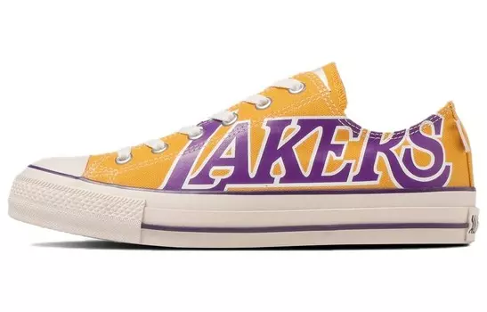 Кроссовки Nba X All Star Canvas унисекс с низким верхом желтого цвета Converse