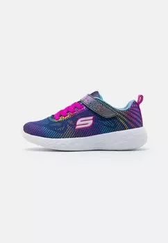 Кроссовки нейтрального цвета Go Run 600 Shimmer Speeder Unisex Skechers Performance, цвет navy/multicolor