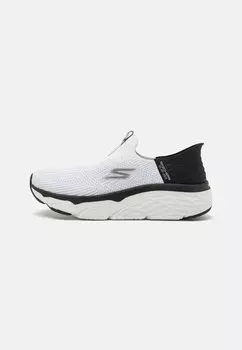 Кроссовки нейтрального цвета MAX CUSHIONING ELITE SLIP IN Skechers Performance, цвет white/black