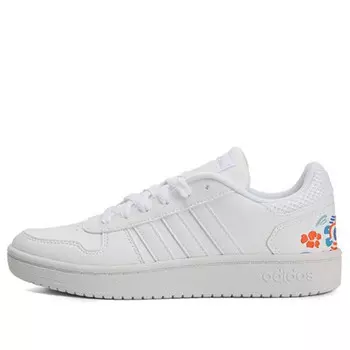 Кроссовки neo hoops 20 вышитые Adidas, белый