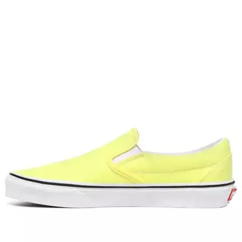 Кроссовки neon classic slip-on 'lemon yellow' Vans, желтый