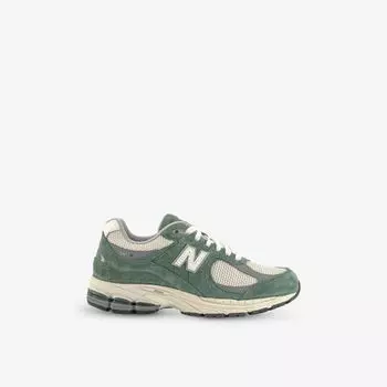 Кроссовки New Balance 2002 из замши с сетчатыми вставками, зеленый/белый