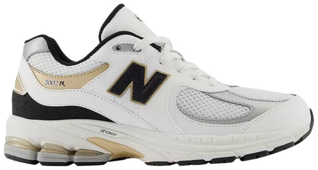 Кроссовки New Balance 2002R Big Kid 'White Black Gold', белый