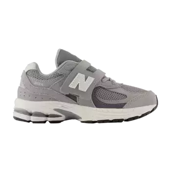 Кроссовки New Balance 2002R Hook & Loop Little Kid Wide Steel Lead, серый
