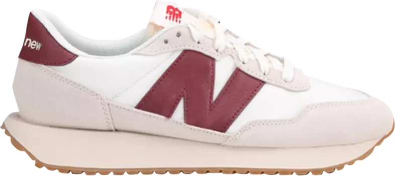 Кроссовки New Balance 237 'White Burgundy', белый