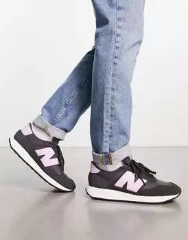 Кроссовки New Balance 237 черного и фиолетового цвета